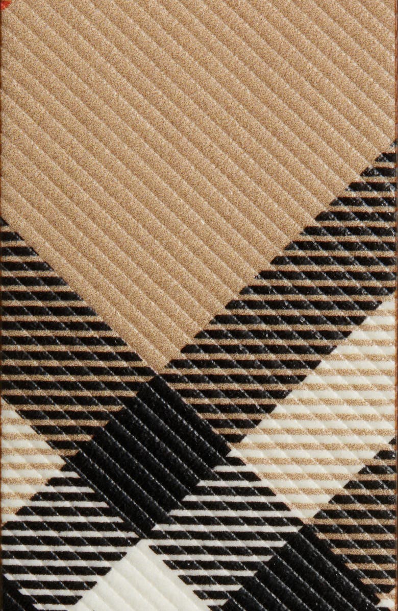 Burberry Check Reversible Belt, Alternate, color, Sand/ Military/ Silver