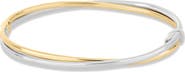 Bony Levy 14K Gold Two Tone Double Bangle Bracelet (Online Trunk Show)
