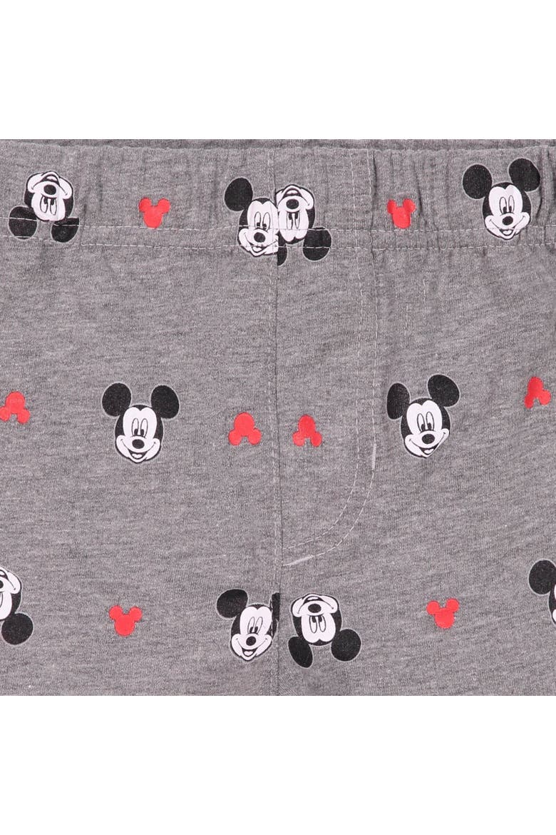 Mickey Mouse & Friends T-Shirt & French Terry Shorts Set, Alternate, color, Mickey Mouse Red