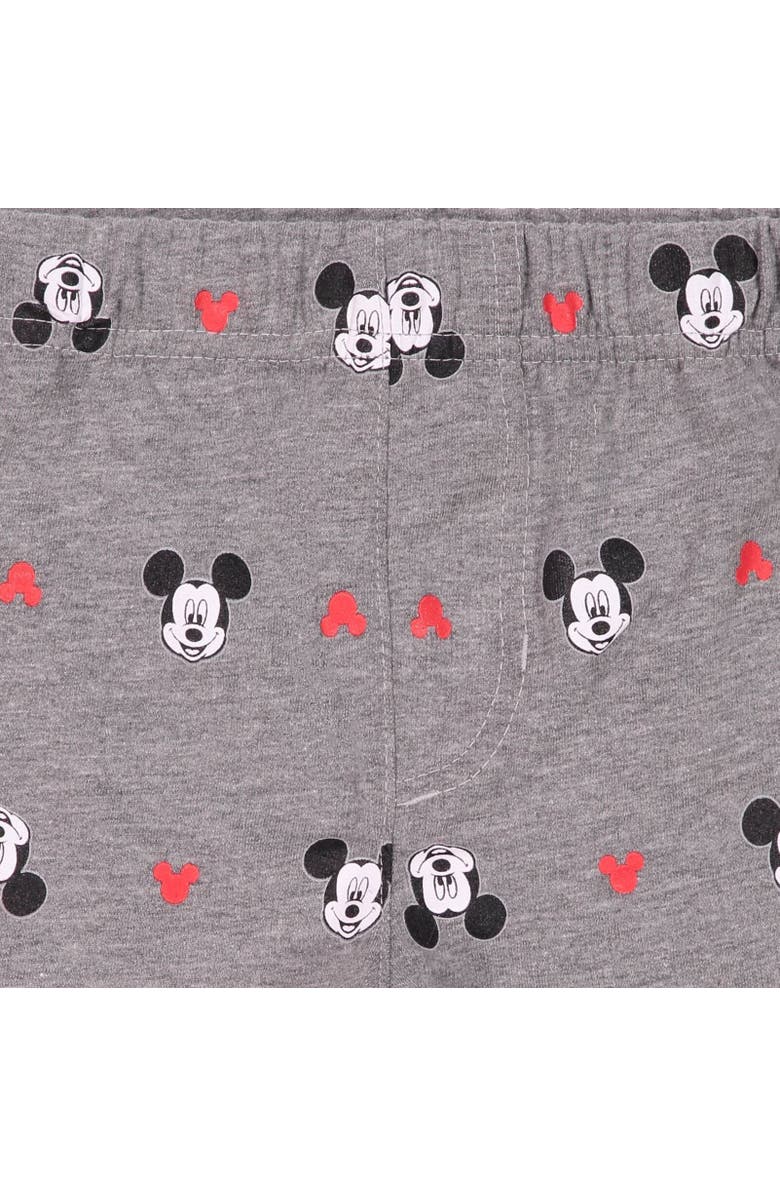 Disney Mickey Mouse & Friends T-Shirt & French Terry Shorts Set, Alternate, color, Mickey Mouse Red