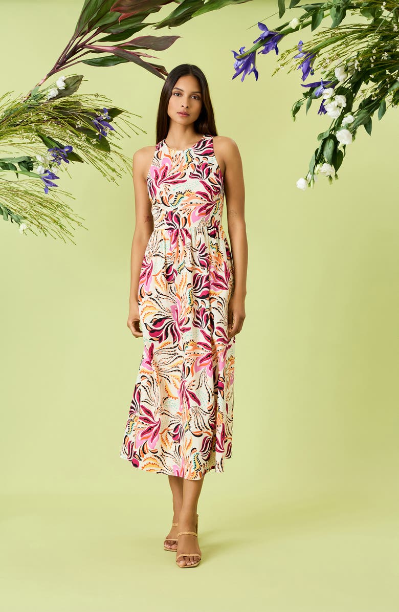 Sleeveless Fit & Flare Maxi Dress