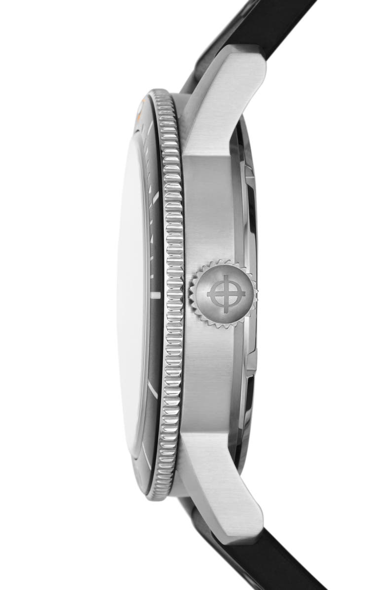 Zodiac Skin Diver Automatic Rubber Strap Watch, 39mm, Alternate, color, 