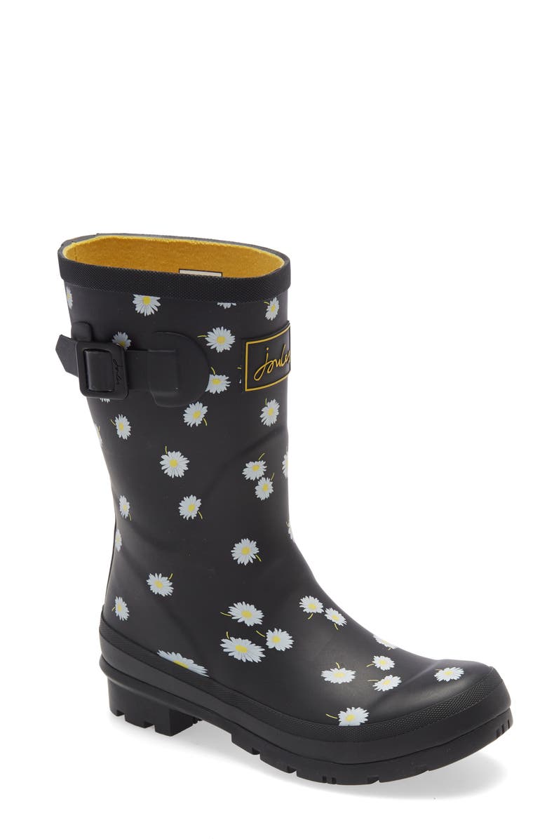 Joules Molly Floral Print Welly Waterproof Rain Boot, Main, color,