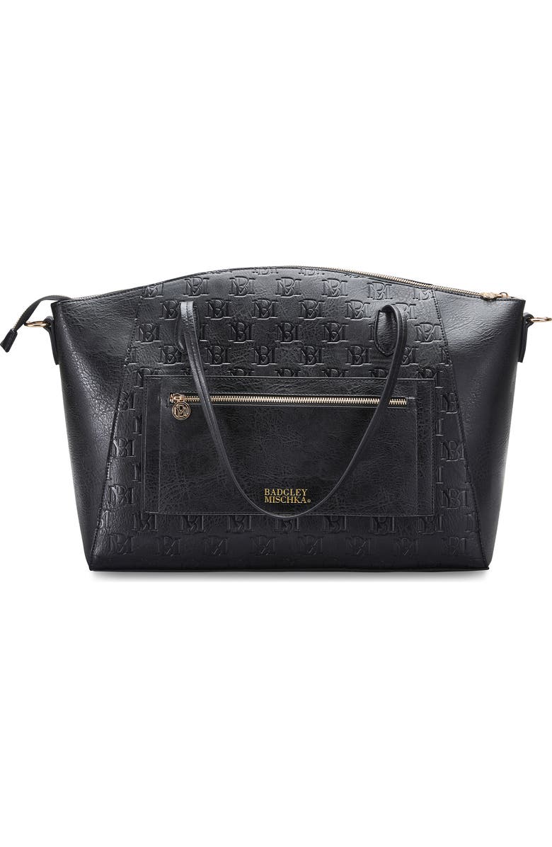 BADGLEY MISCHKA Caroline Vegan Leather Weekender Duffel Bag, Alternate, color,