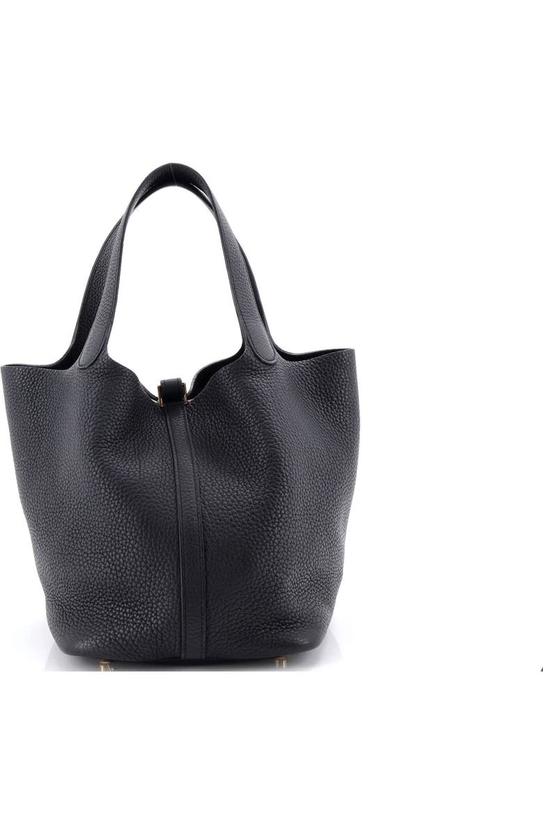 Pre-Owned Hermes Picotin Lock Bag Clemence MM, Alternate, color, Noir