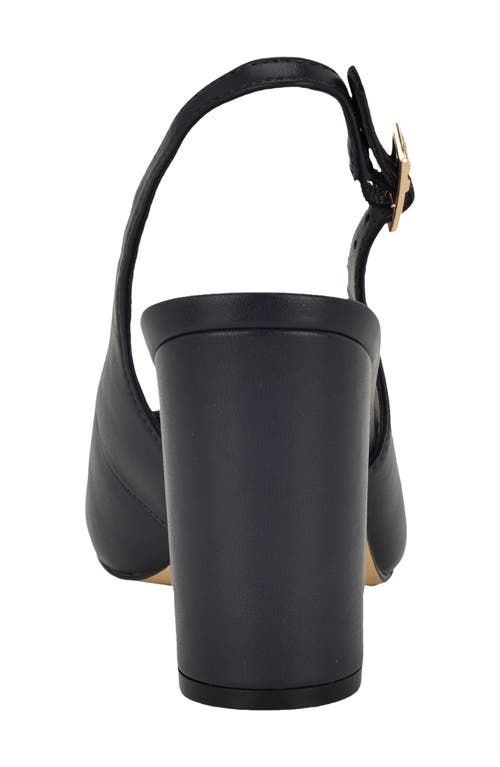 Tommy Hilfiger Azalee Block Heel Slingback Pump In Black