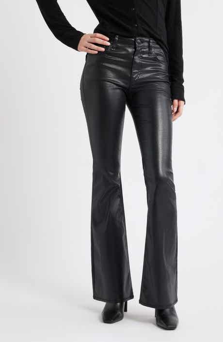 rag & bone Flexi Dahlia Coated Mid Rise Flare Jeans