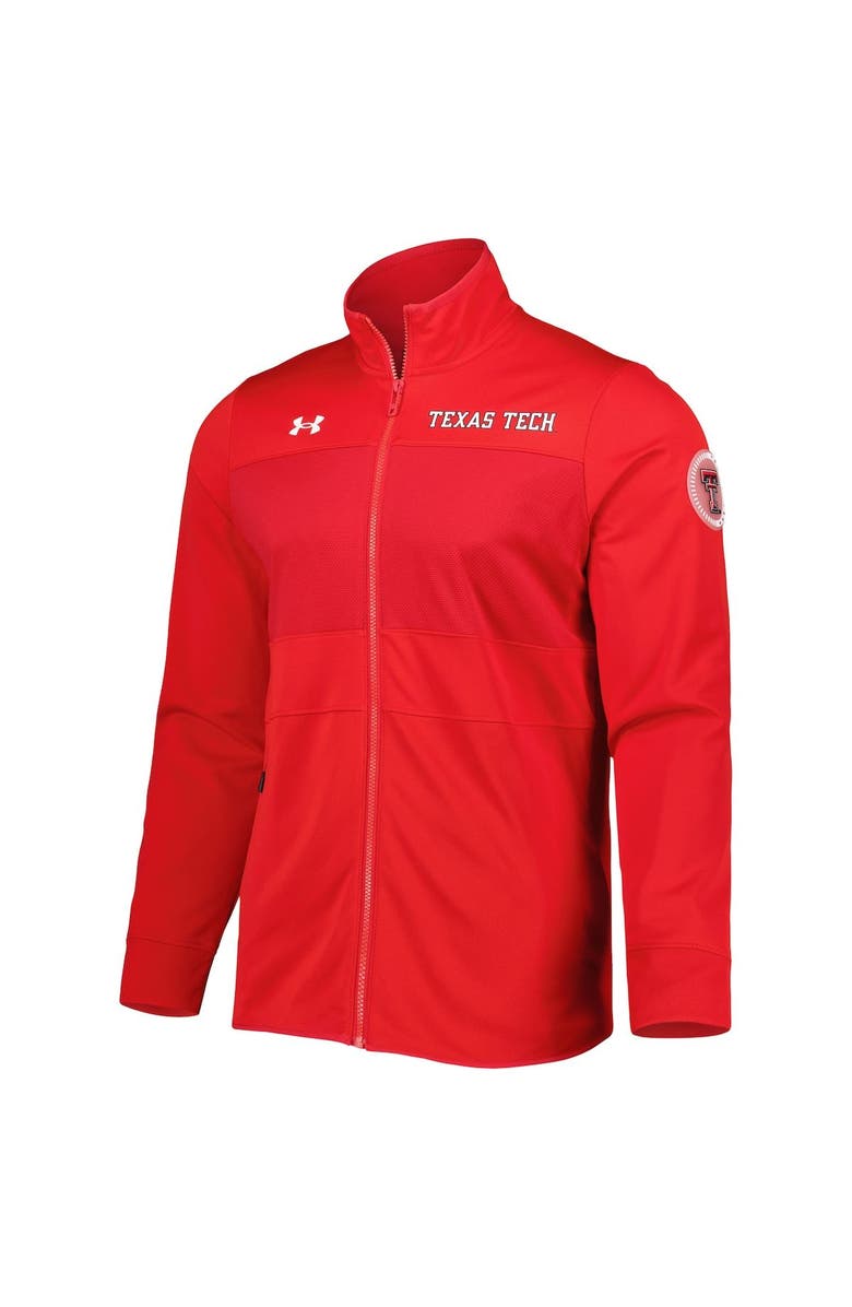 Under Armour Men's Under Armour Red Texas Tech Red Raiders Knit Warm-Up Full-Zip Jacket, Alternate, color, 