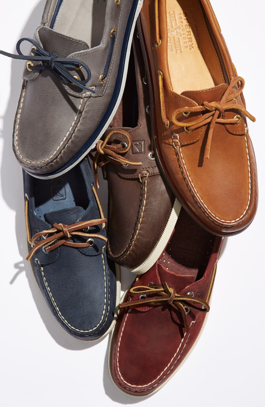 Sperry 'Authentic Original' Boat Shoe, Alternate, color, BURGUNDY LEATHER