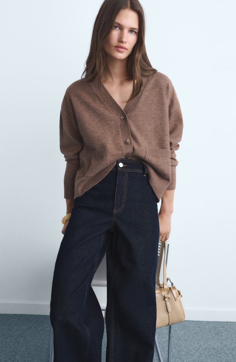 Catherin Frayed High Waist Wide Leg Culotte Jeans