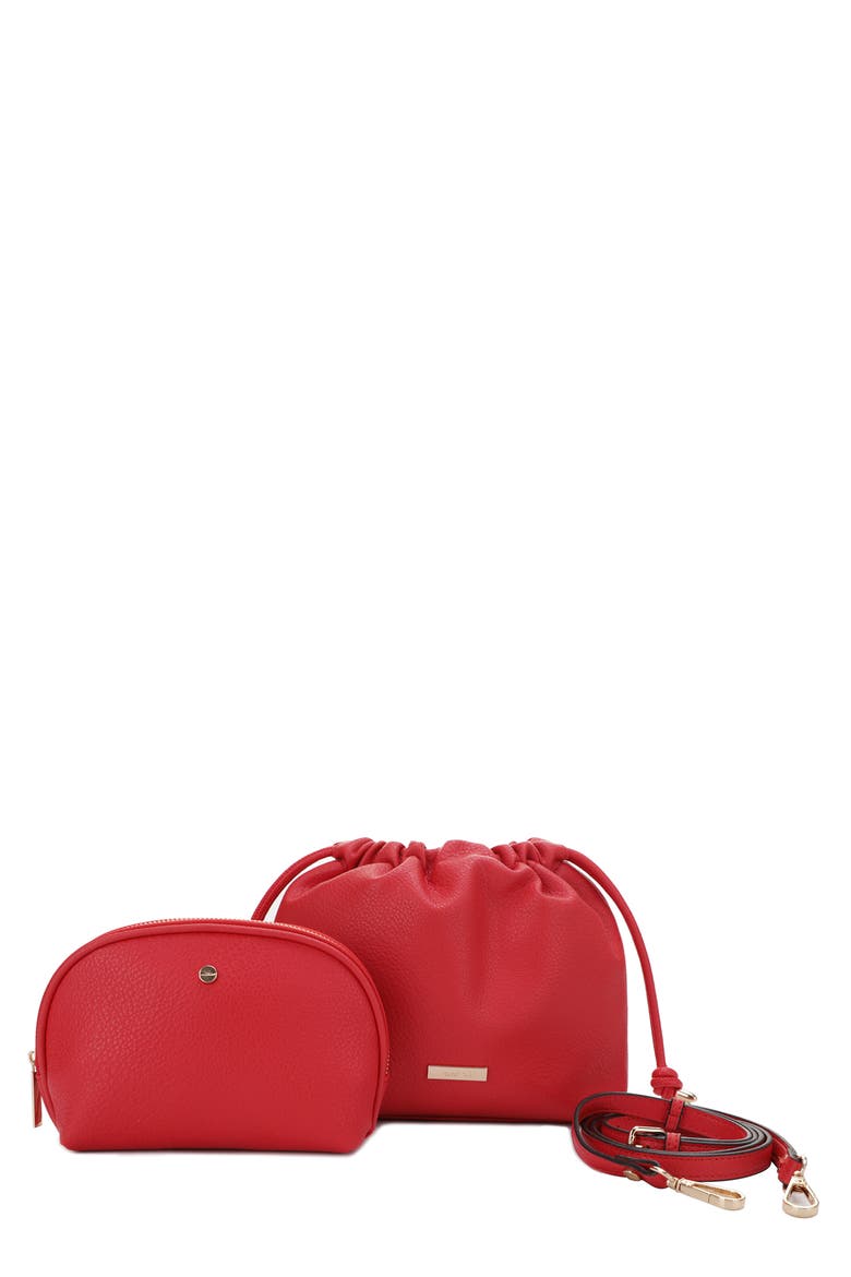 Lola Beauty 2-Piece Bag Set, Main, color, RED
