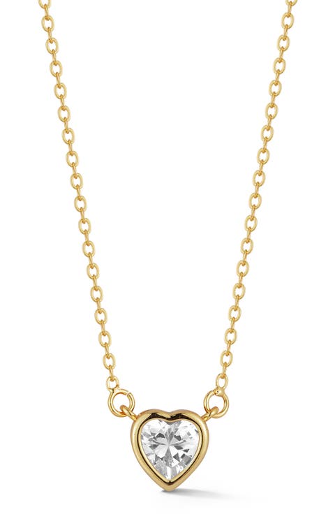 Crystal Heart Pendant Necklace