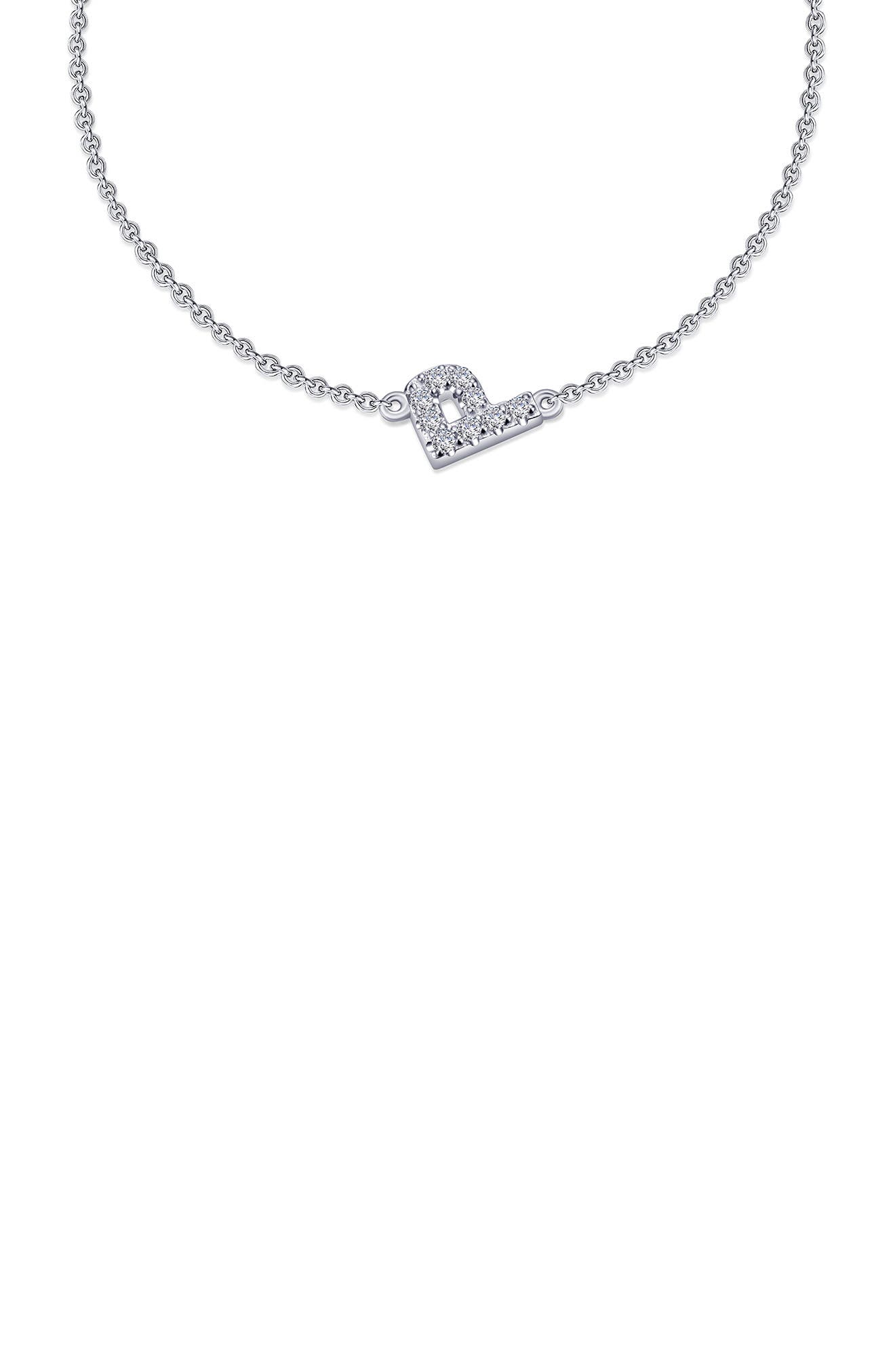 Lafonn Simulated Diamond Pavé Initial Bracelet