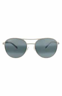 53mm Polarized Bi-Gradient Aviator Sunglasses