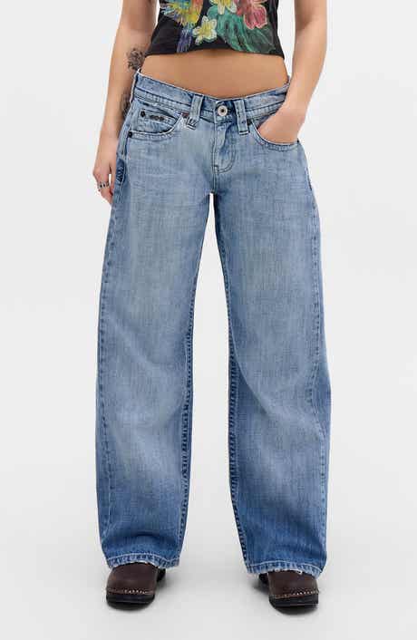 Kayla Gradient Low Rise Wide Leg Jeans