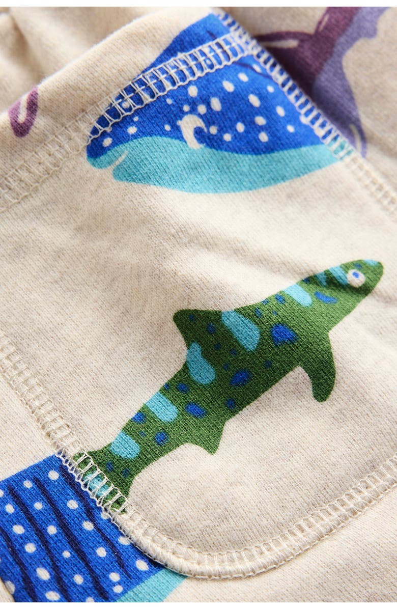 Mini Boden Kids' Print Cotton Knit Shorts, Alternate, color, 