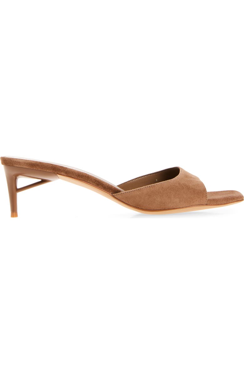 Jeffrey Campbell Cocoa Kitten Heel Slide Sandal, Alternate, color, Beige Suede
