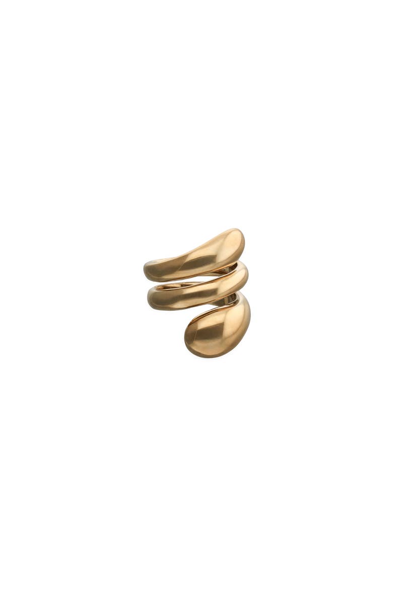 Triple Spiral Statement Ring in Gold tone, Main, color, Gold