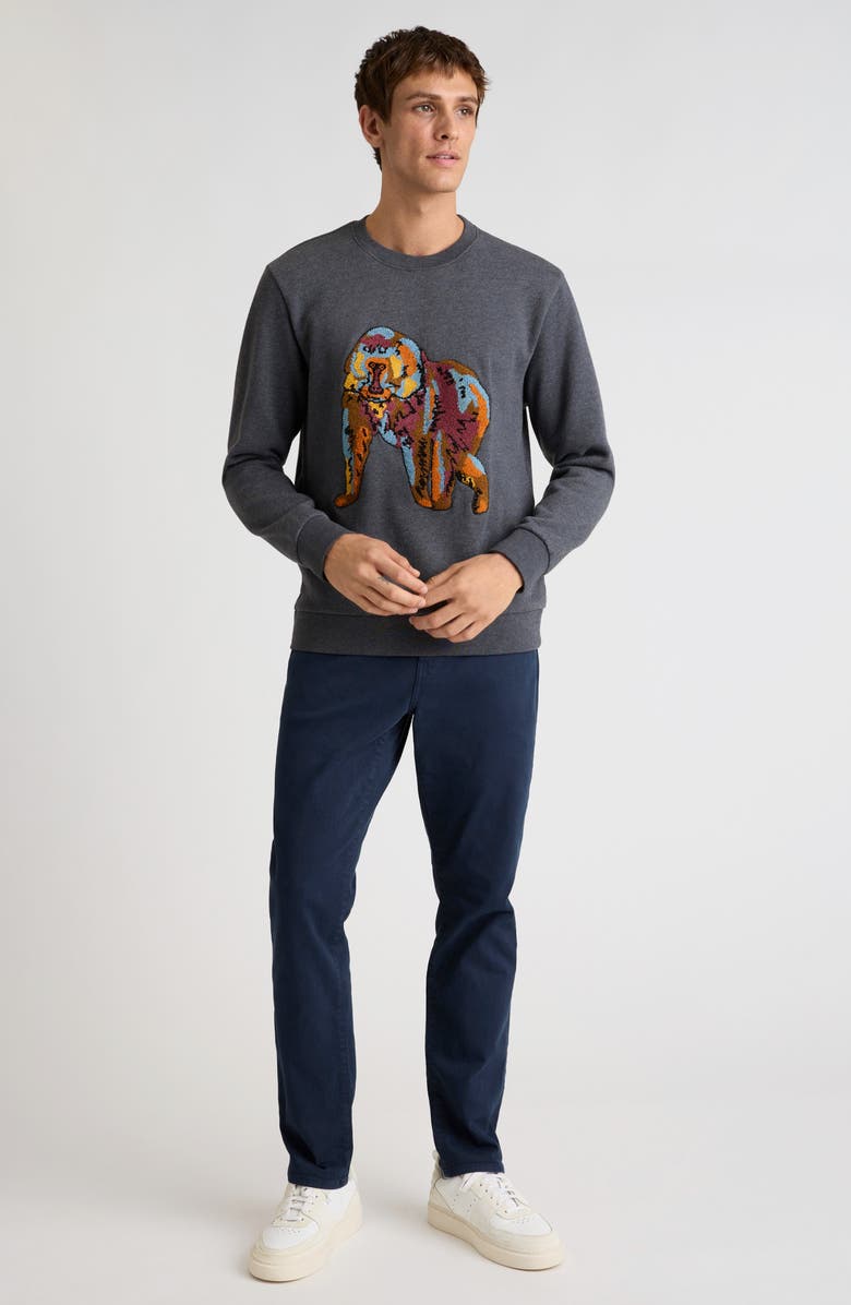 Bonobos Critter Appliqué Compact Fleece Sweatshirt, Alternate, color, Monkey Critter Fleece V3 C8