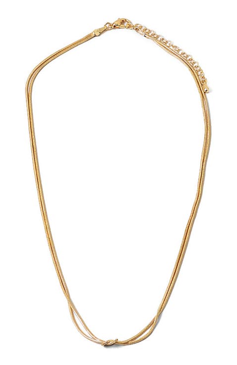 Double-Strand Love Knot Necklace