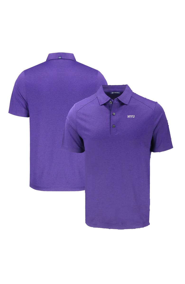 Cutter & Buck Men's Cutter & Buck Heather Purple NYU Violets Big & Tall Forge Eco Stretch Recycled Polo, Main, color, 
