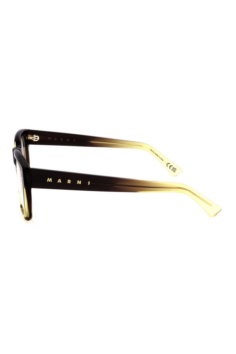 52mm Square Optical Glasses, Alternate, color, BROWN TO YELLOW