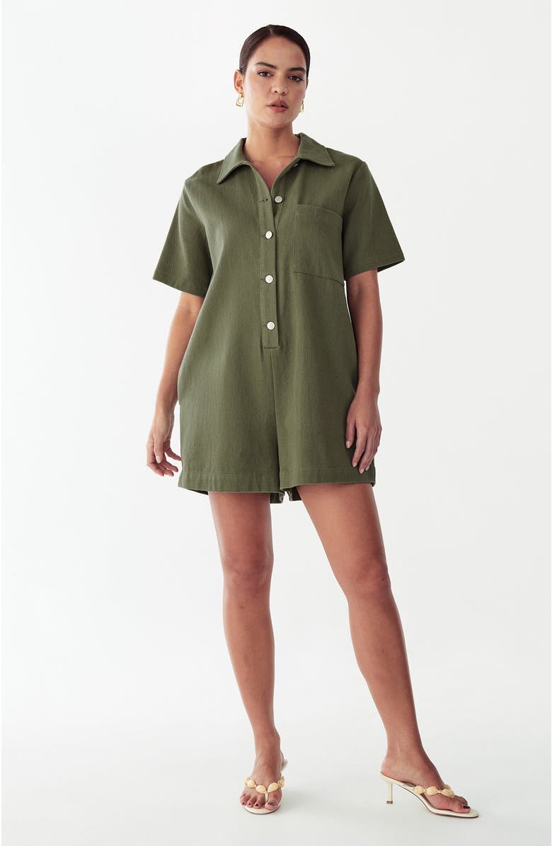 ST MRLO Sandra Romper, Alternate, color, Olive
