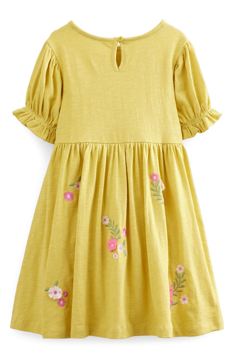 Mini Boden Kids' Floral Embroidered Jersey Dress | Nordstrom