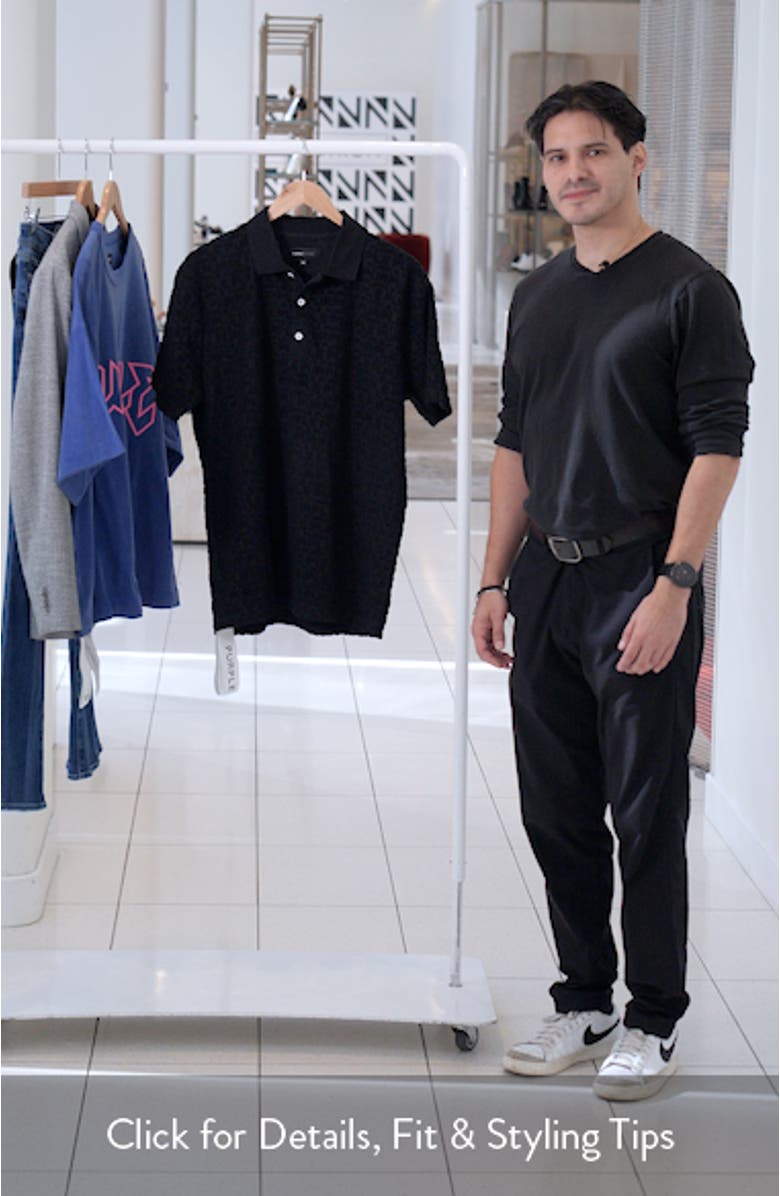 Textured Terry Cloth Polo, sales video thumbnail