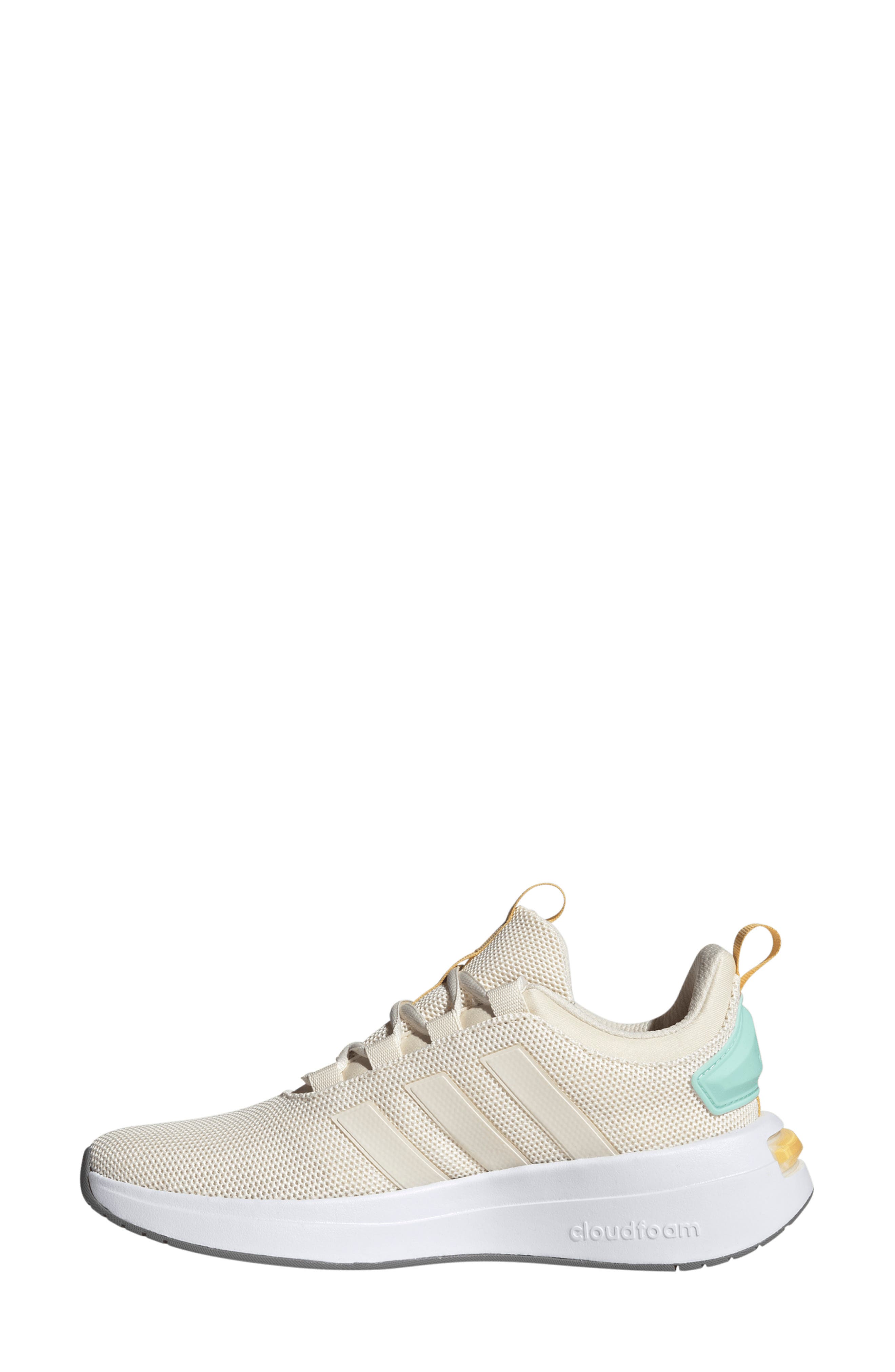 adidas Racer TR23 Sneaker, Alternate, color, Wonder White/ White/ Aqua