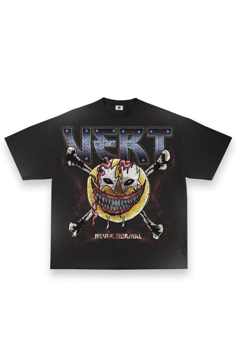 Vert Smiley Tee, Main, color, Black