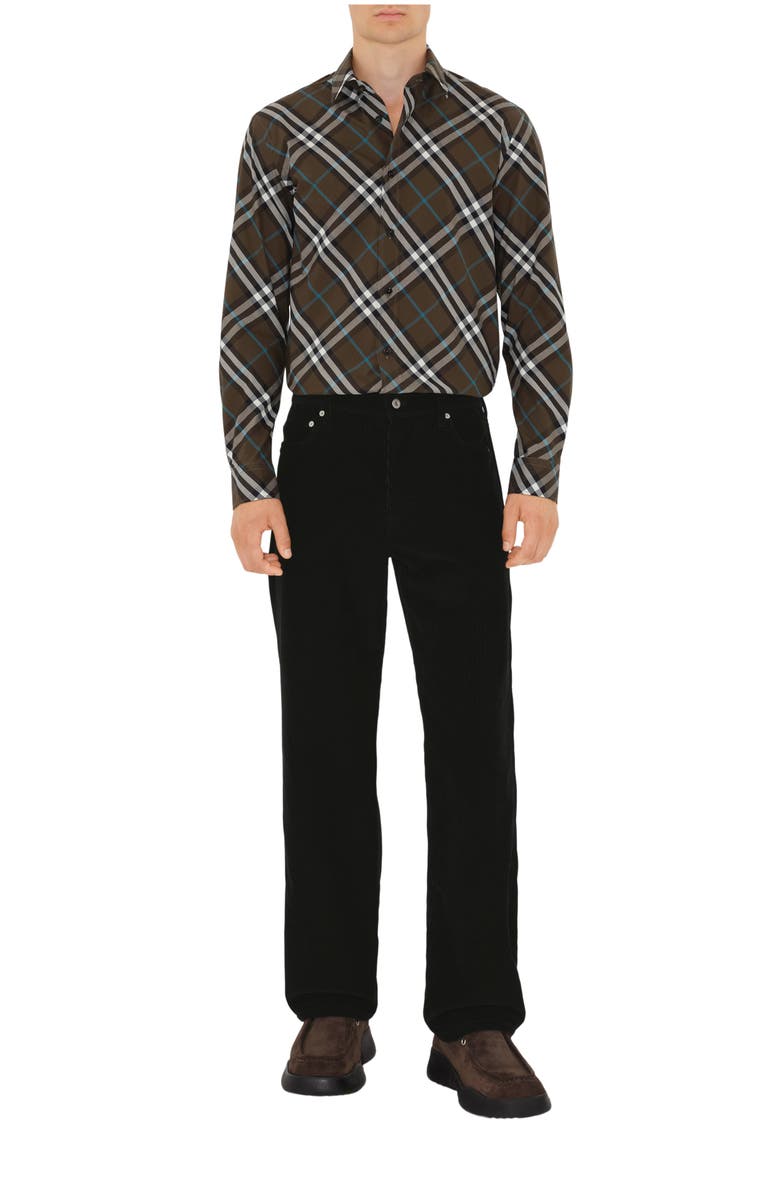 Burberry Check Cotton Shirt, Alternate, color,