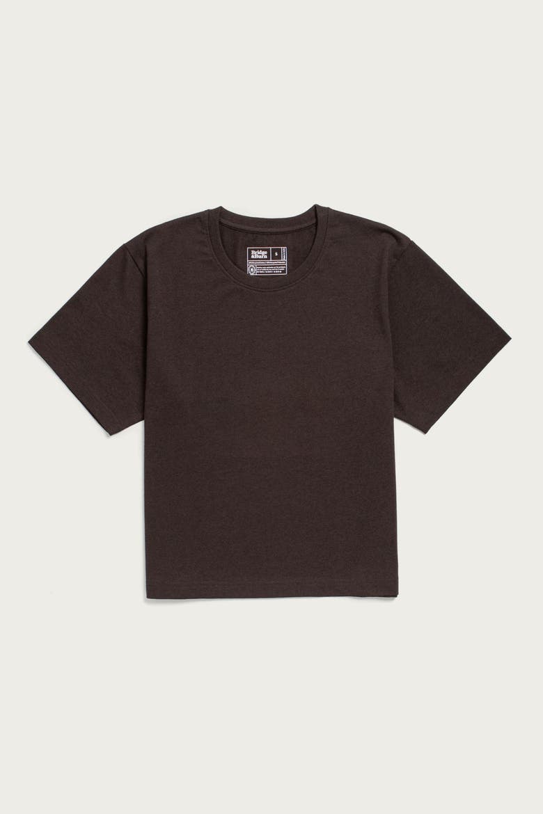Recycled Boxy Tee, Main, color, Truffle