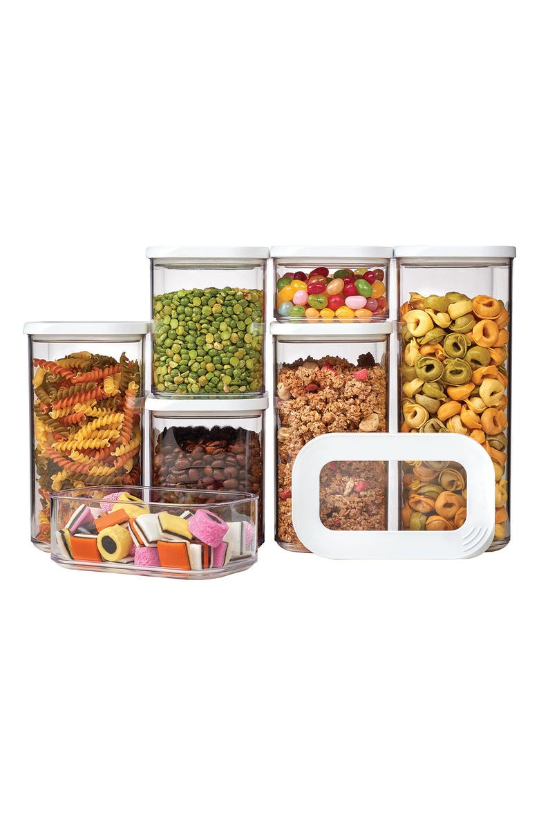 Mepal Modula 2-Piece Storage Box Set, Alternate, color, White