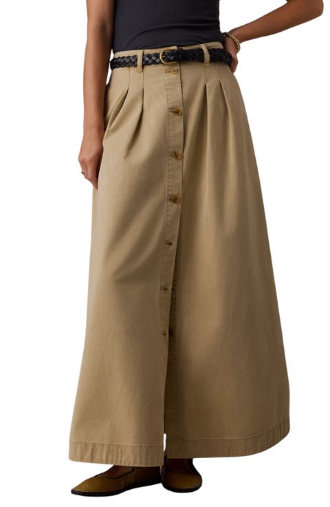 Seafarer Organic Cotton Chino Maxi Skirt