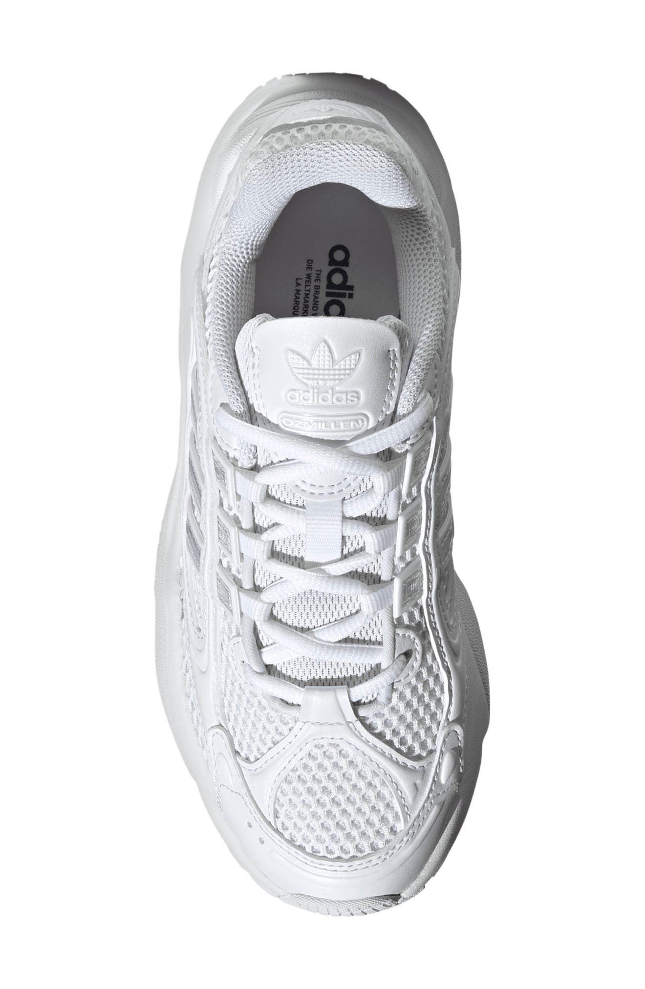 adidas Kids' Ozmillen Sneaker, Alternate, color, White/ White/ Black