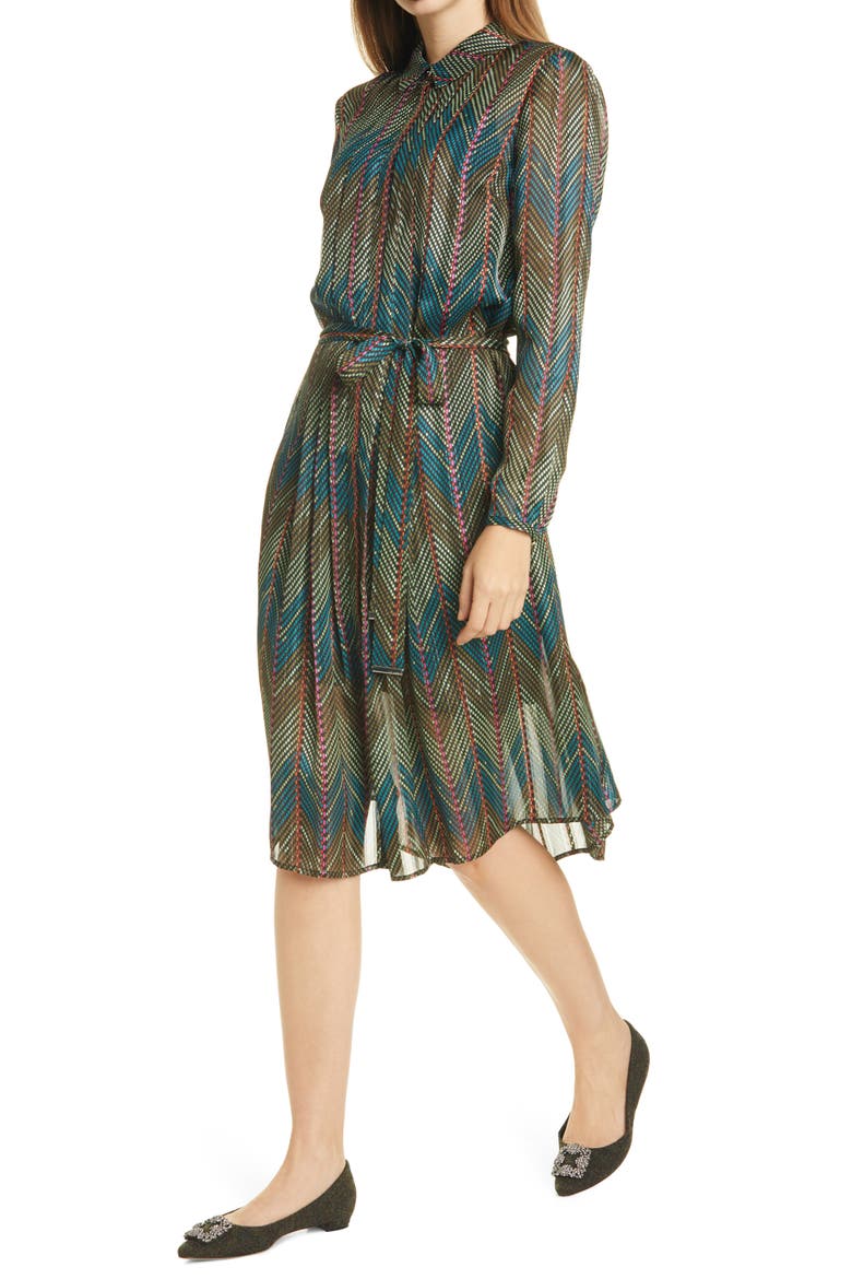 Saphy Shirt Dress, Alternate, color, KHAKI