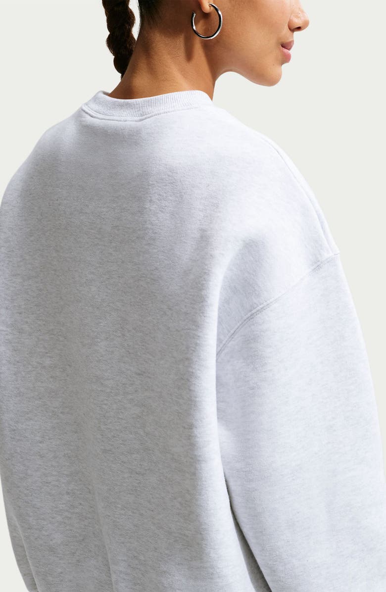 Nike Studio Fleece Oversized Sweatshirt, Alternate, color, 051 B Hthr/Black