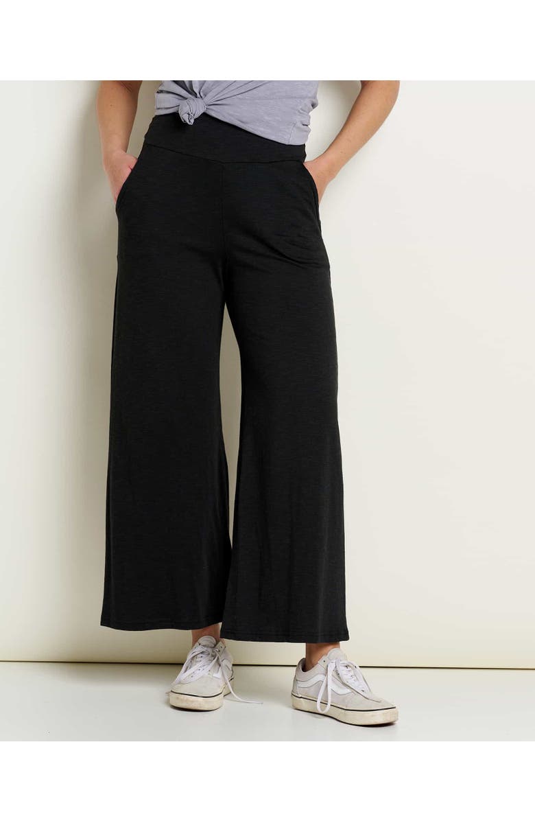 Toad & Co Chaka Wide Leg Crop Pant, Main, color, Black