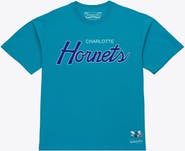 Mitchell & Ness Men's Mitchell & Ness Teal Charlotte Hornets Vintage Wordmark T-Shirt