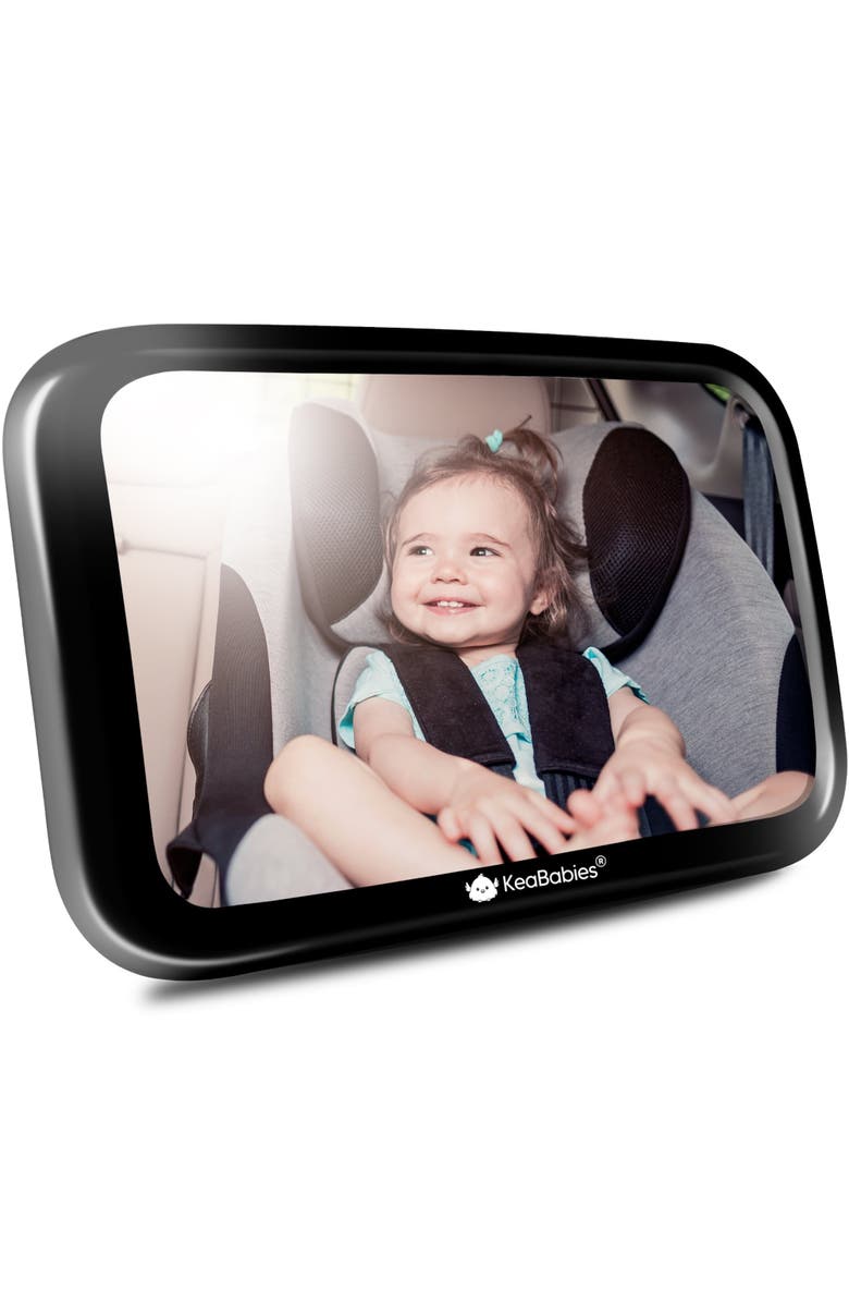 KeaBabies Baby Car Seat Mirror, Main, color, Sleek Black