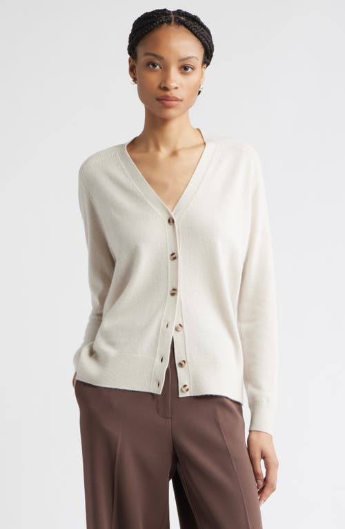 Nordstrom Cashmere V-neck Cardigan In White