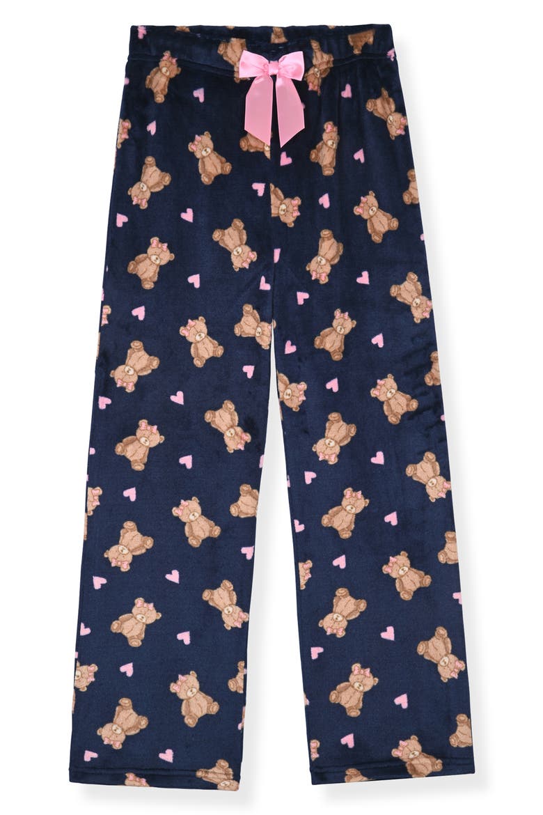 Kids' 3-Piece Flannel Pajama Pants & Socks Set, Alternate, color, NAVY