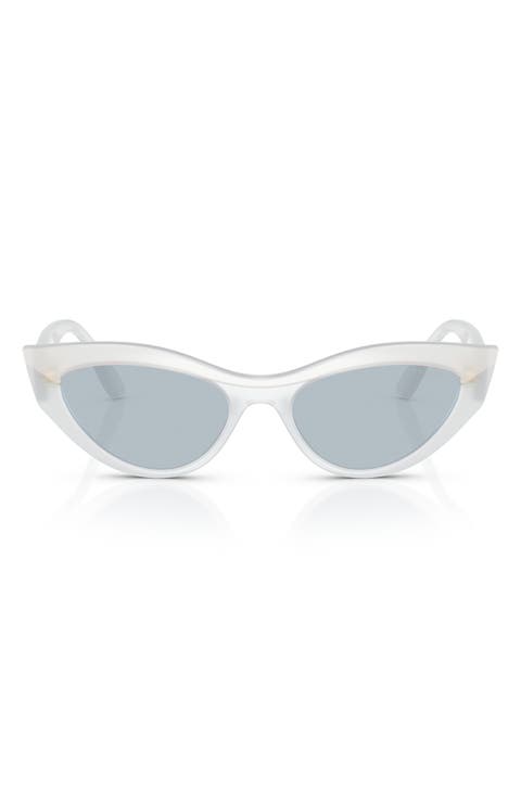 52mm Polarized Cat Eye Sunglasses