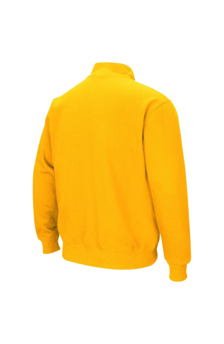 COLOSSEUM Men's Colosseum Gold Rowan Profs Tortugas Quarter-Zip Sweatshirt, Alternate, color, Gold