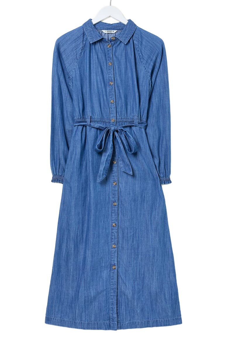 FatFace Plus Size Abi Denim Midi Dress, Alternate, color, 
