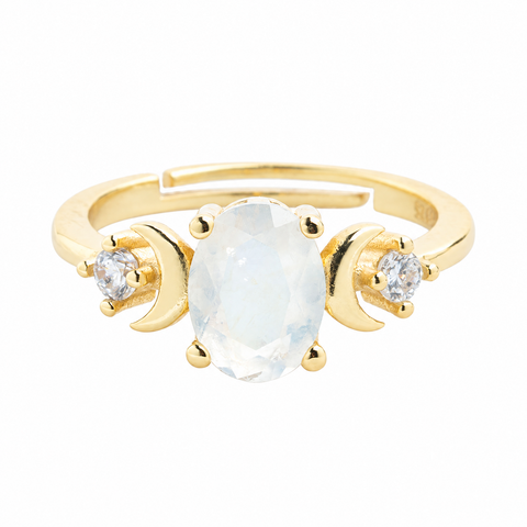 Starlight Moonstone Ring