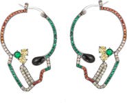 EYE CANDY LOS ANGELES Skull Head CZ Earrings