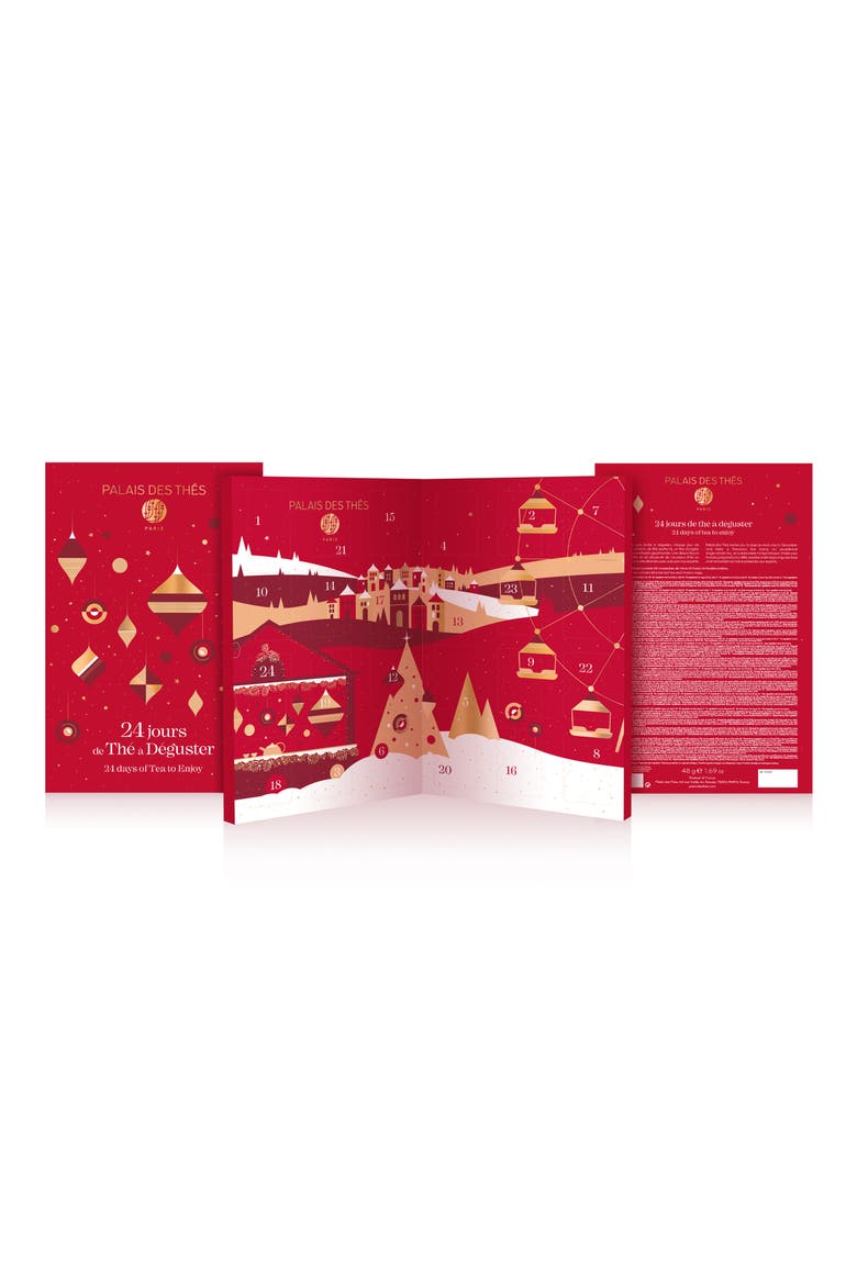 Tea Advent Calendar, Main, color, RED