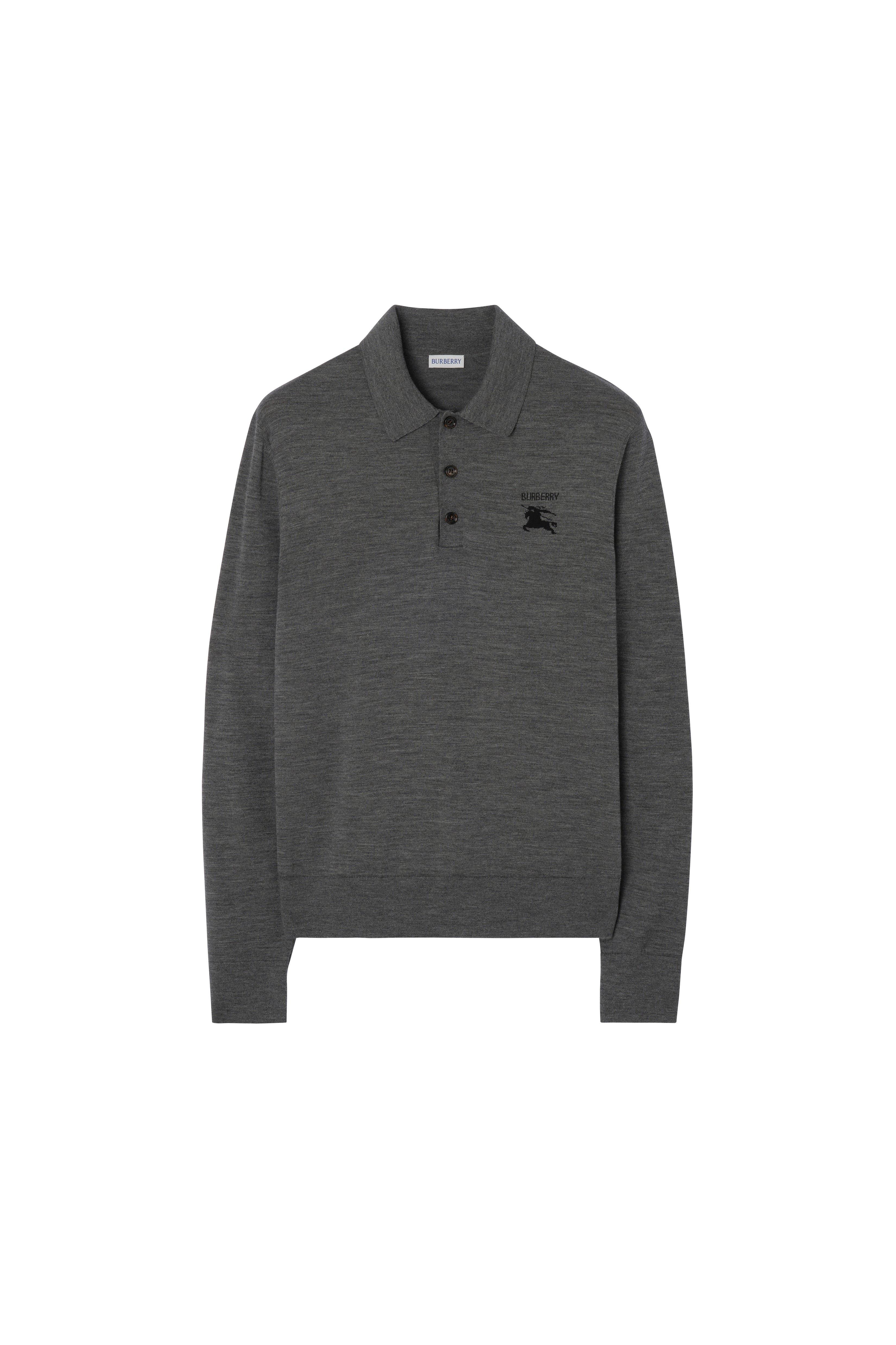 Long-sleeve Knight Wool Polo Shirt - image 4